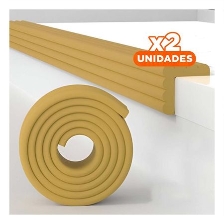 Pack2 Cobertura Esquina de Espuma Resistente para Bordes de Muebles Mostaza Y+Regalo Sticker