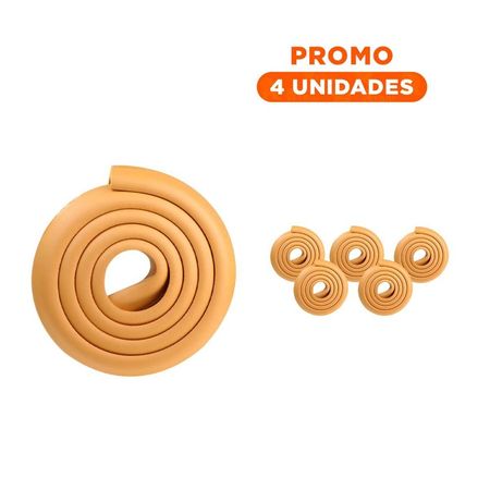 Pack4 Esquina Acolchada de Espuma Flexible para Bordes de Muebles Casa Mostaza Y+Regalo Sticker