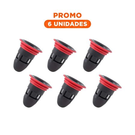 Pack6 Filtro de Piso Negro con Sistema de Drenaje Domestico