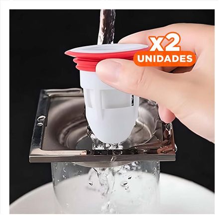 Pack2 Nucleo de Piso con Drenaje para Cocina y Area Sanitaria Color Blanco Y+Regalo Sticker