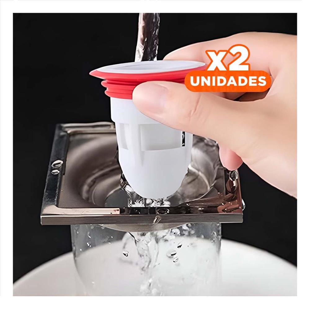 Pack2 Nucleo de Piso con Drenaje para Cocina y Area Sanitaria Color Blanco Y+Regalo Sticker