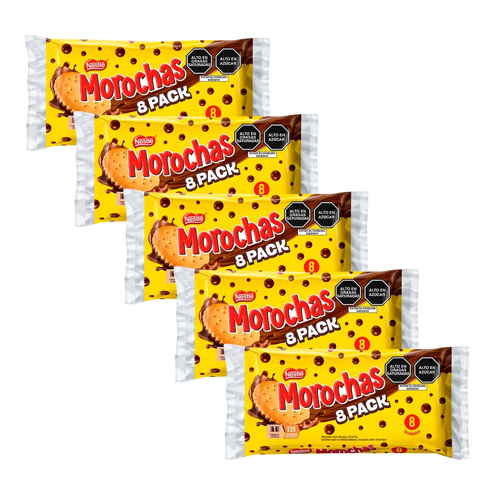 Pack Galletas MOROCHA Paquete 8un x 5un