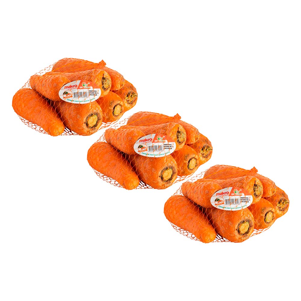Pack Zanahoria Malla 2Kg x 3un