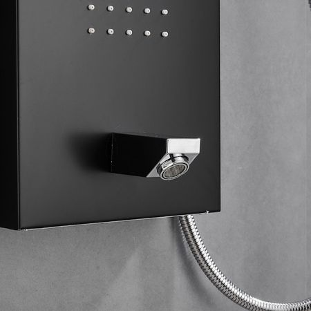Columna de ducha Inoxidable Sensation Negro Mate 125x20cm Orange