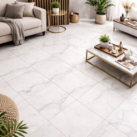 Piso Cerámico Marmolizado Darissa 45x45 2.23m2 San Martin