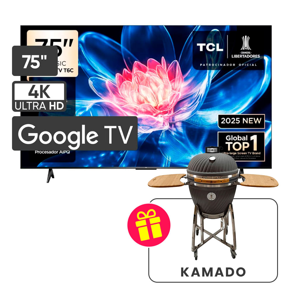 Televisor QLED 75"" UHD 4K Smart TV 75T6C