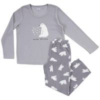Pijama Polo y Pantalón Polar Oso Básico Mujer SINGULAR