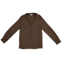 Blusa Manga Larga Mujer Color Entero SINGULAR