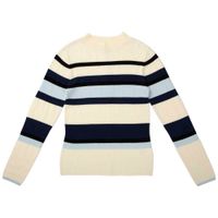 Polo Manga Larga Tejido Cuello Alto Rayas Mujer SINGULAR