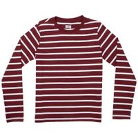 Polo Manga Larga Cuello Redondo Rayas Mujer SINGULAR