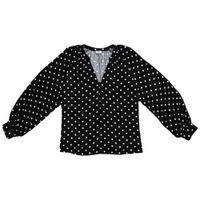 Blusa Manga Larga Cuello V Estampado 2 Mujer SINGULAR