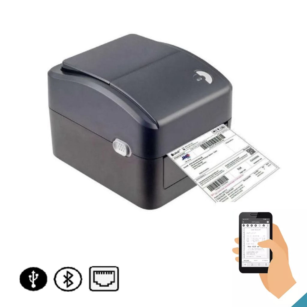 Impresora térmica etiquetas adhesivas código barra 110mm USB LAN Bluetooth 420B