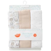 Manta para Cuna Muselina Niña BABY EUREKA x3un