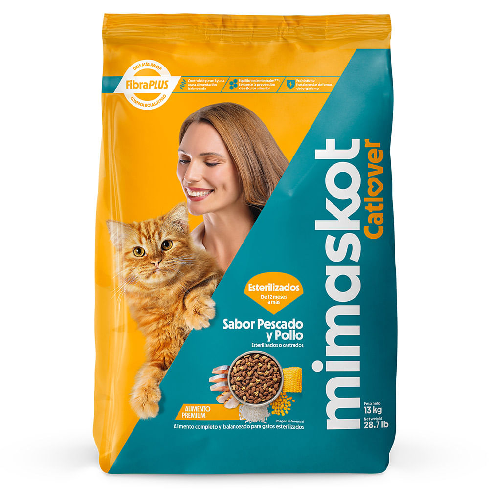 Alimento para Gato MIMASKOT Adultos Esterilizados Bolsa 13Kg