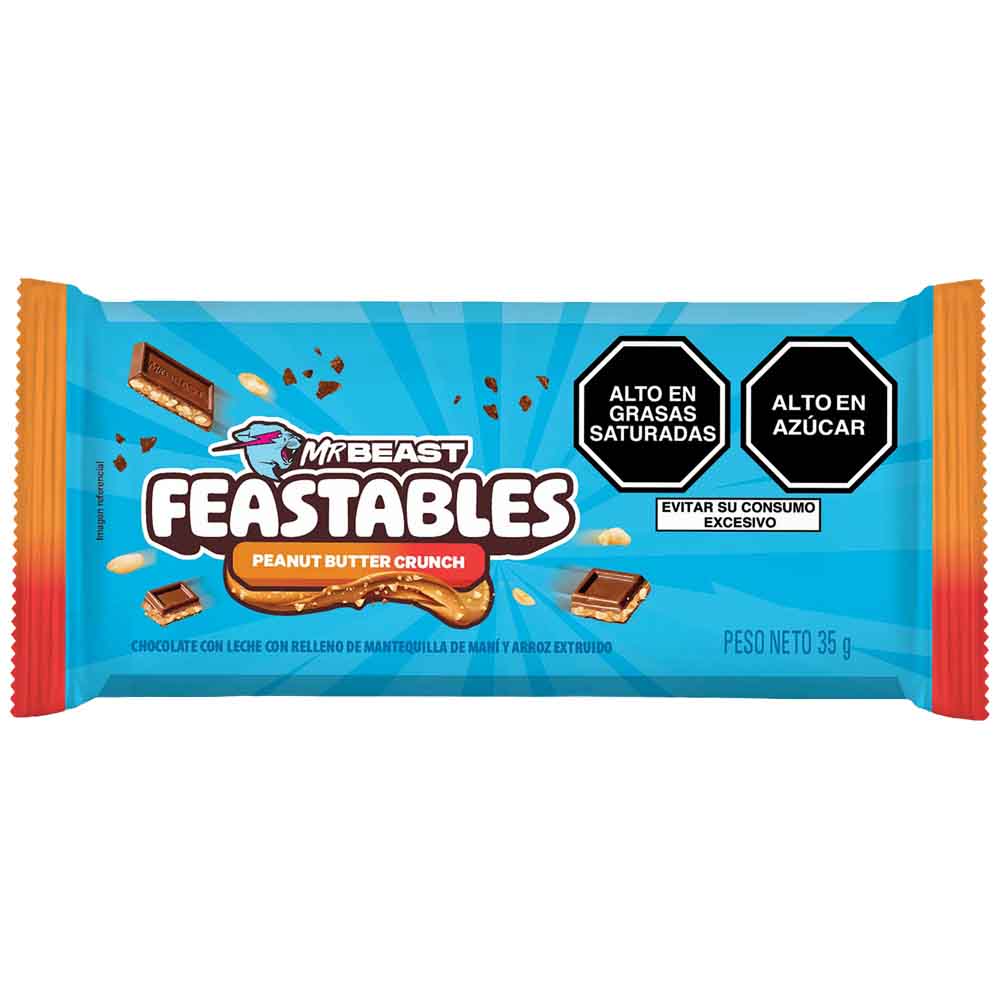 Chocolates Peanut Butter Crunch FEASTABLES Tableta 35g