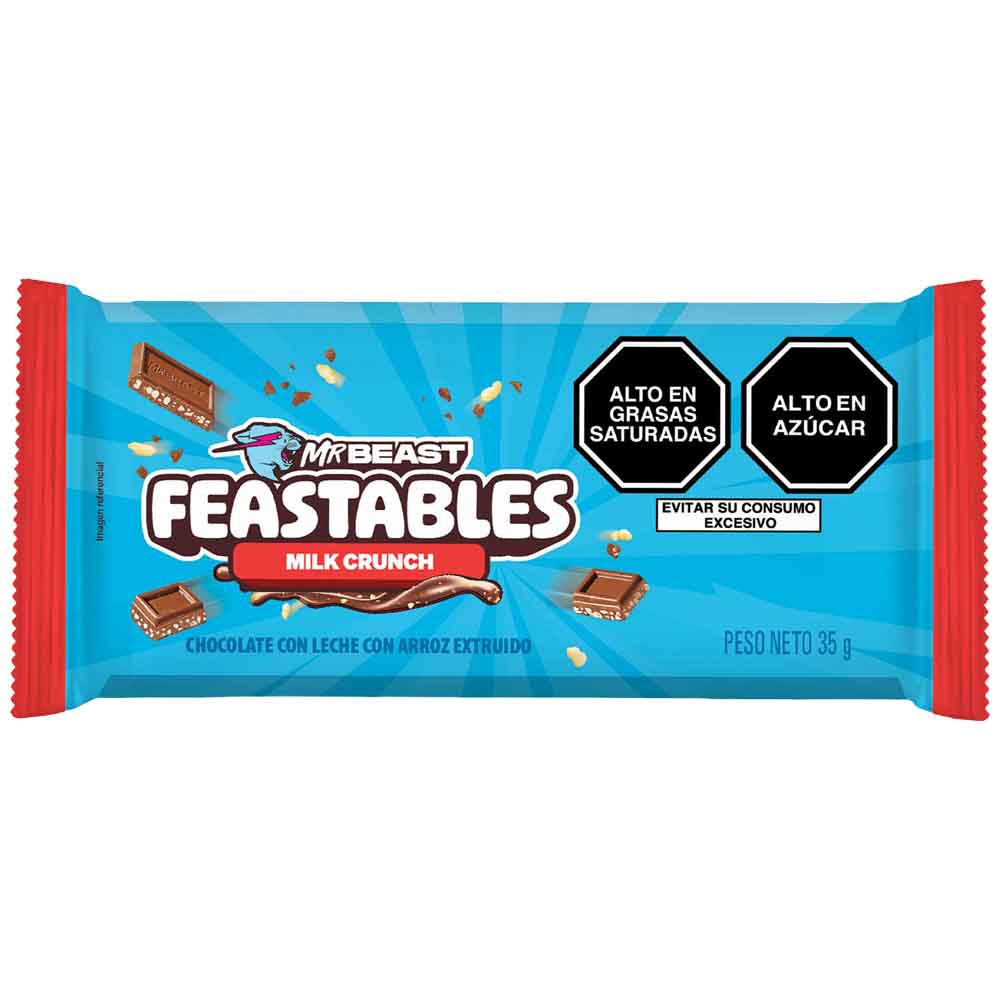 Chocolates Milk Crunch FEASTABLES Tableta 35g