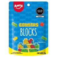 Gomitas AMOS 4D Gummy Blocks Bolsa72g
