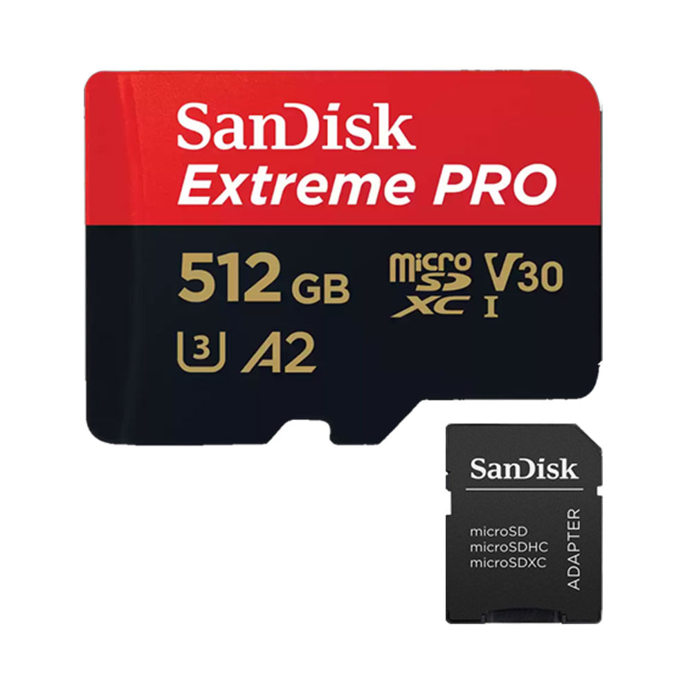 Memoria microSD Sandisk 512GB Extreme Pro - R200mb - W140mb