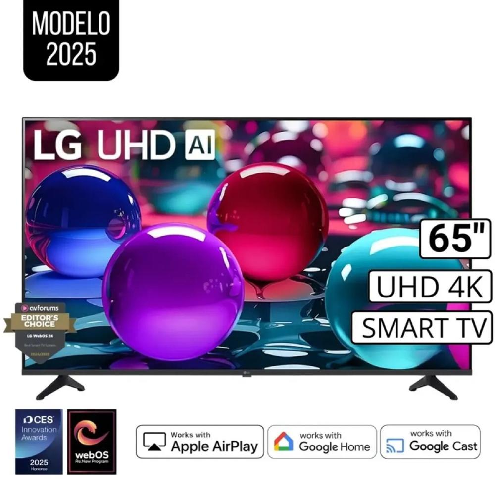 Televisor LG 654K UHD LED AI ThinQ 2025 65UA7300PSB Control Magic