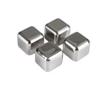 Cubos De Hielo De Acero Inoxidable Reutilizables 8 Und