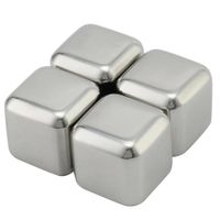 Juego Cubitos De Hielo Inoxidable 4 Piezas