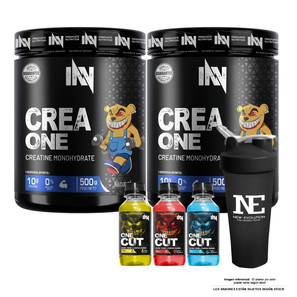 COMBO INNOVATE NUTRITION - 2 CREA ONE 500 GR. + SHAKER
