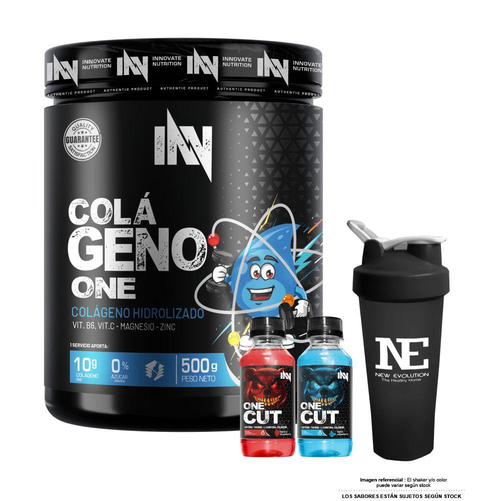 INNOVATE NUTRITION COLÁGENO ONE 500 GR. MORA + SHAKER