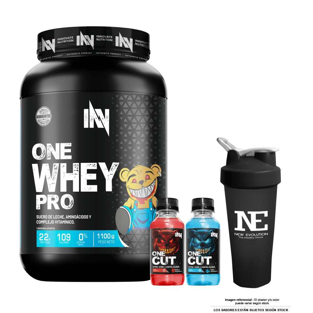 INNOVATE NUTRITION ONE WHEY PRO 1.100 KG. COOKIE + SHAKER