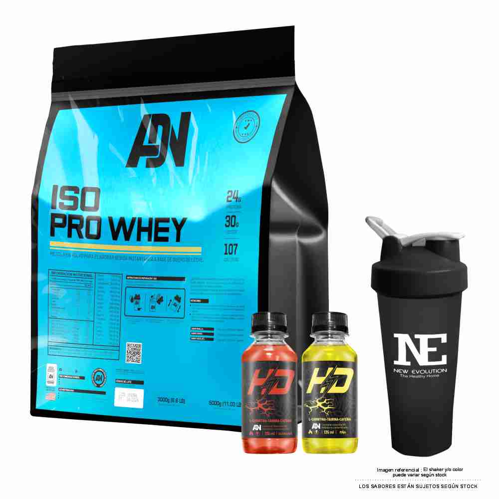 ADN NUTRITION ISO PRO WHEY 3 KG. COOKIE + SHAKER