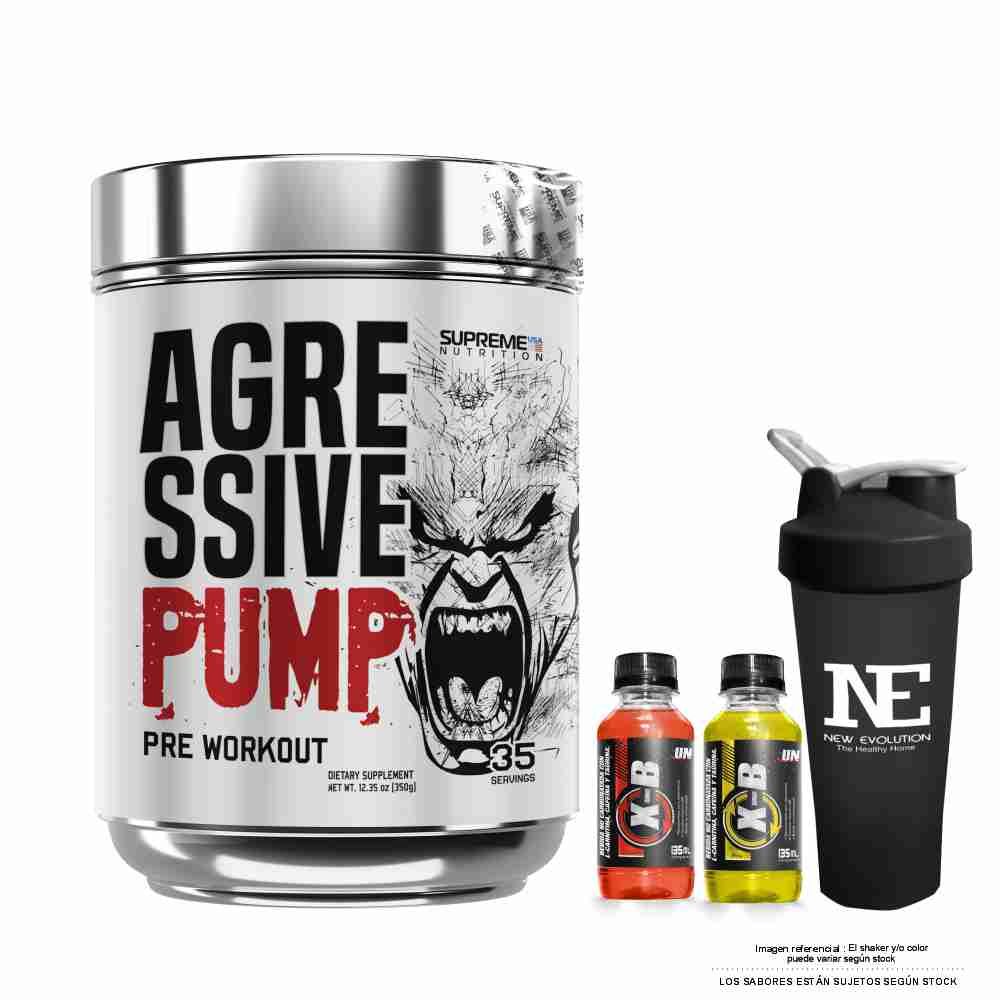 SUPREME NUTRITION AGRESSIVE PUMP 350 GR. WATERMELON + SHAKER