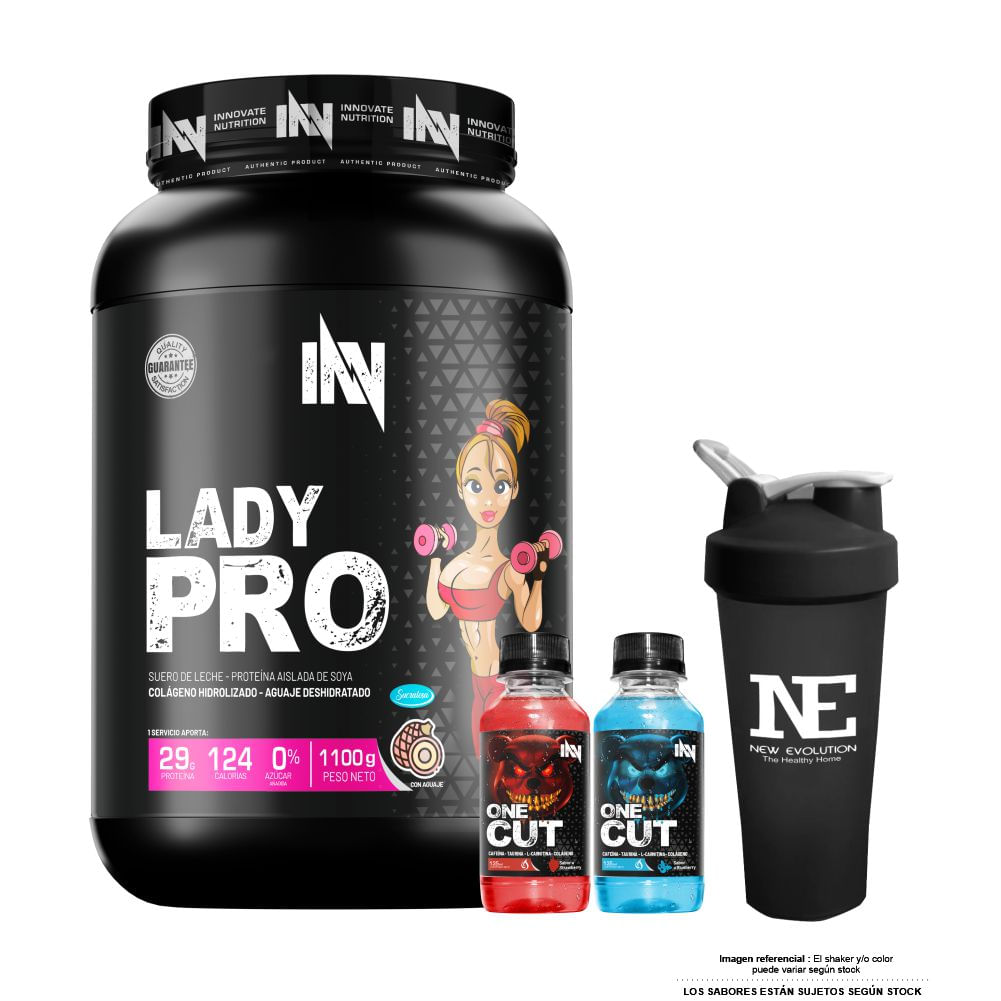 INNOVATE NUTRITION LADY PRO 1.100 KG. VAINILLA + SHAKER