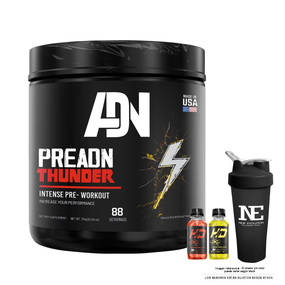 ADN NUTRITION PREADN THUNDER 700 GR. UVA + SHAKER