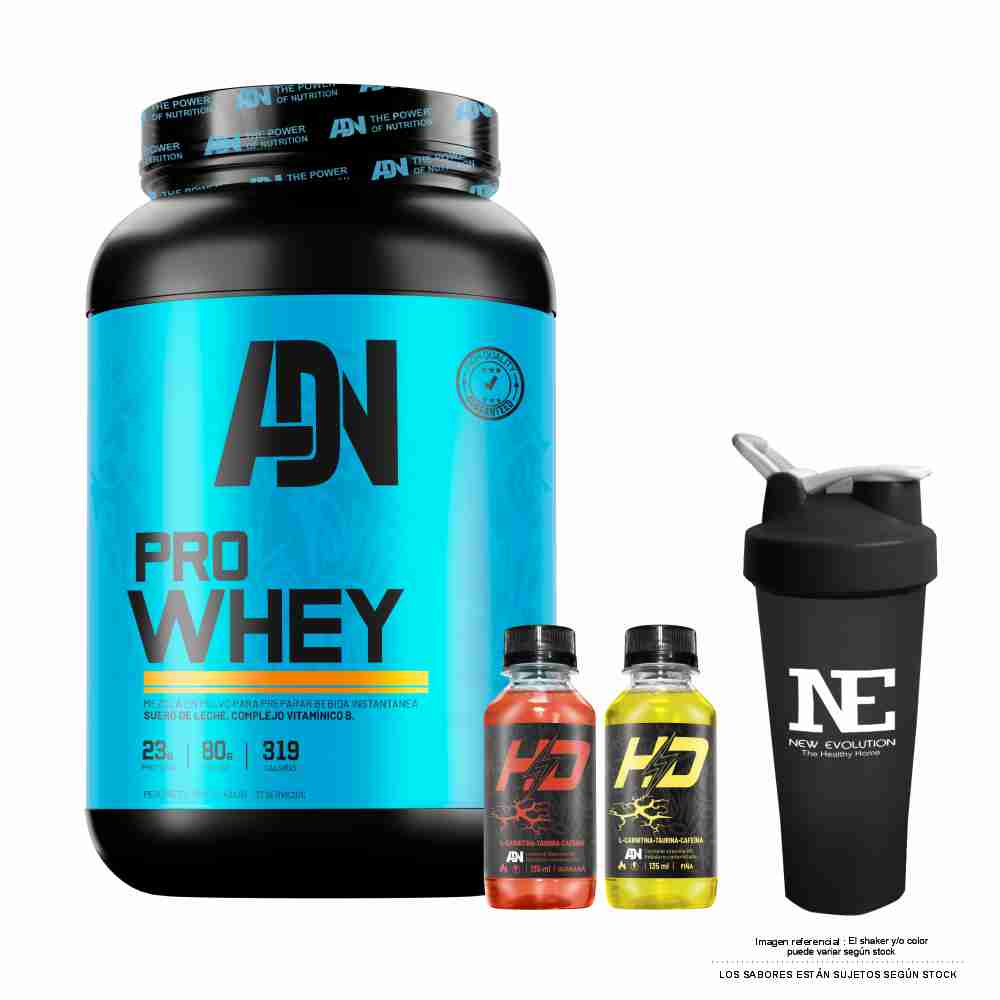 ADN NUTRITION PRO WHEY 1.100 KG. CHOCOLATE + SHAKER