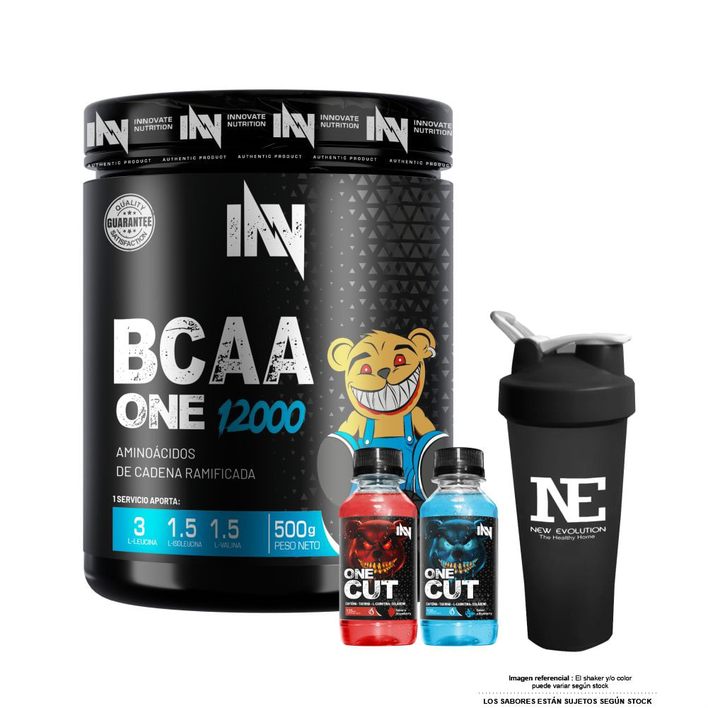 INNOVATE NUTRITION BCAA ONE 12000 500 GR. FRUIT PUNCH + SHAKER