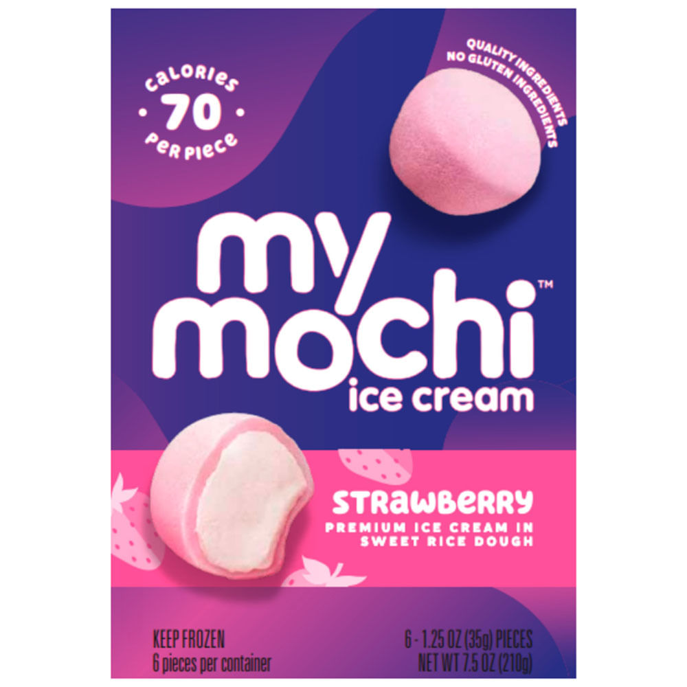 Helado MY MOCHI Sabor a Fresa Caja 6un
