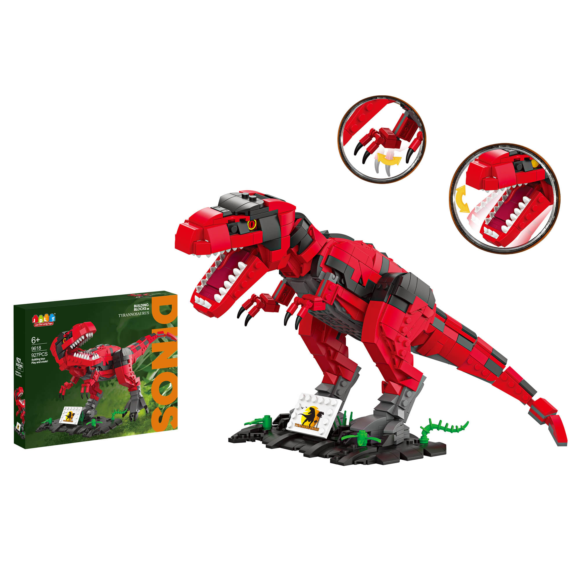 Bloques Dino Rojo 9618 HUAYUAN PV