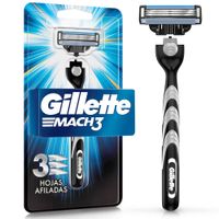 Máquina de Afeitar GILLETTE Mach3 con 3 Hojas Blíster 1un