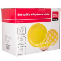 Set VIVA HOME Vajilla 18pzas Diseño 1