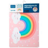 Set x2 Individuales Infantil Rainbow DECO HOME