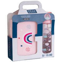Set Tomatodo DECO HOME 460ml + Táper Little Rainbow