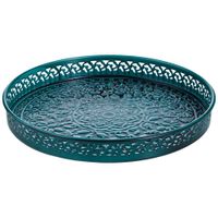 Bandeja Metálica Verde DECO HOME Marruecos