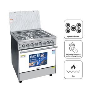 Oster 5 Hornillas Gas Inox OS-PGSGC30051GISM