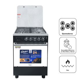 Oster 5 Hornillas Gas Negro OS-PGSGC30052GRIBM