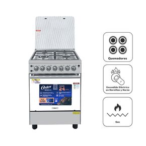 Oster 4 Hornillas Gas Inox OS-PGSGC24041GRISM
