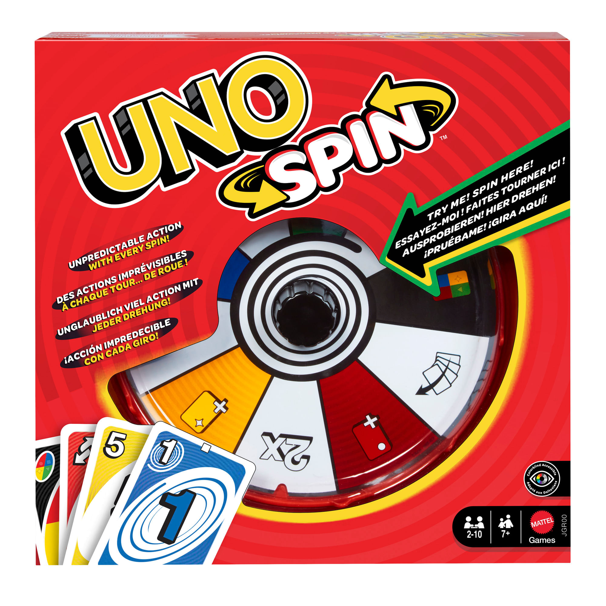 Juego de mesa Uno Spin New Edition MATTEL GAMES