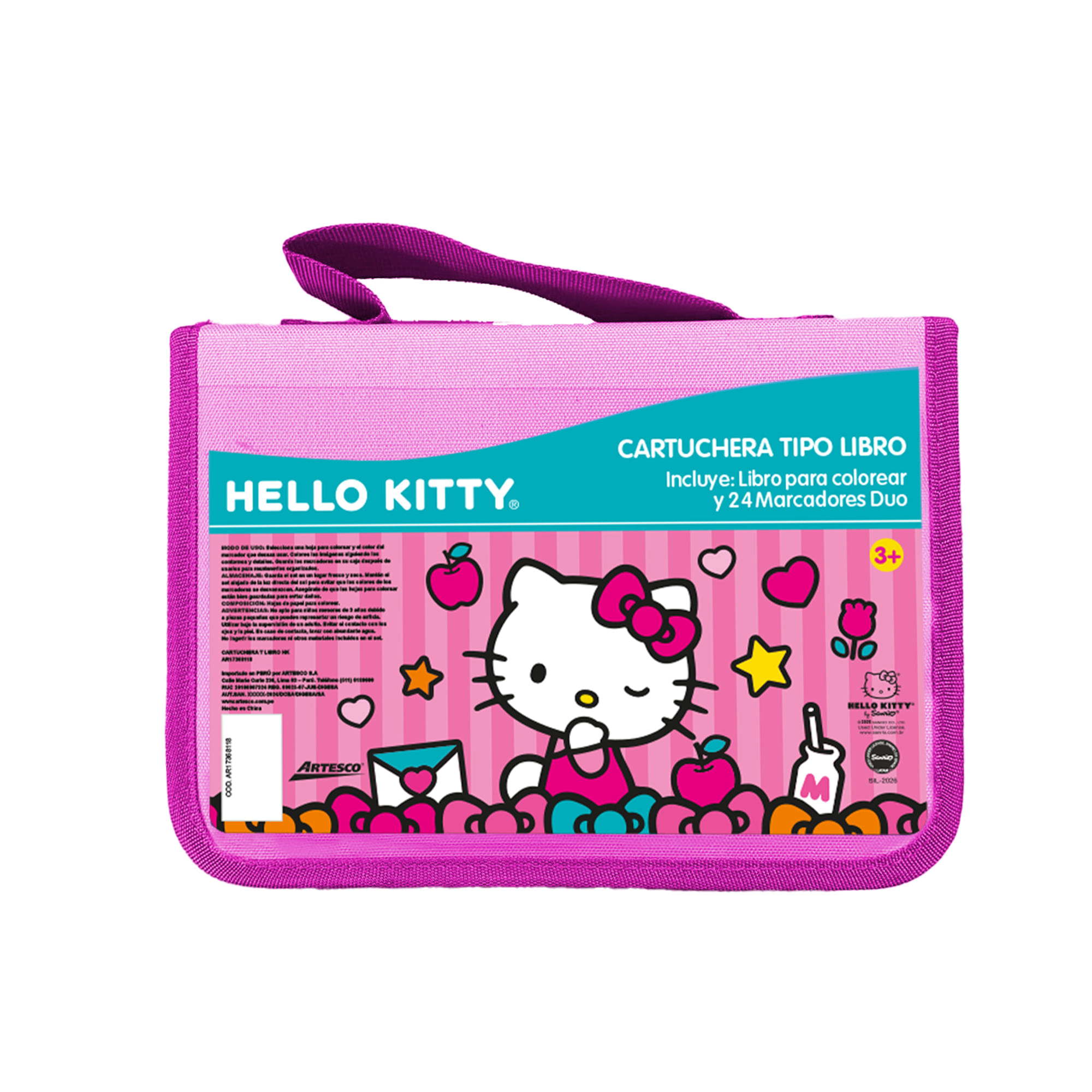 Cartuchera tipo libro Hello Kitty ARTESCO