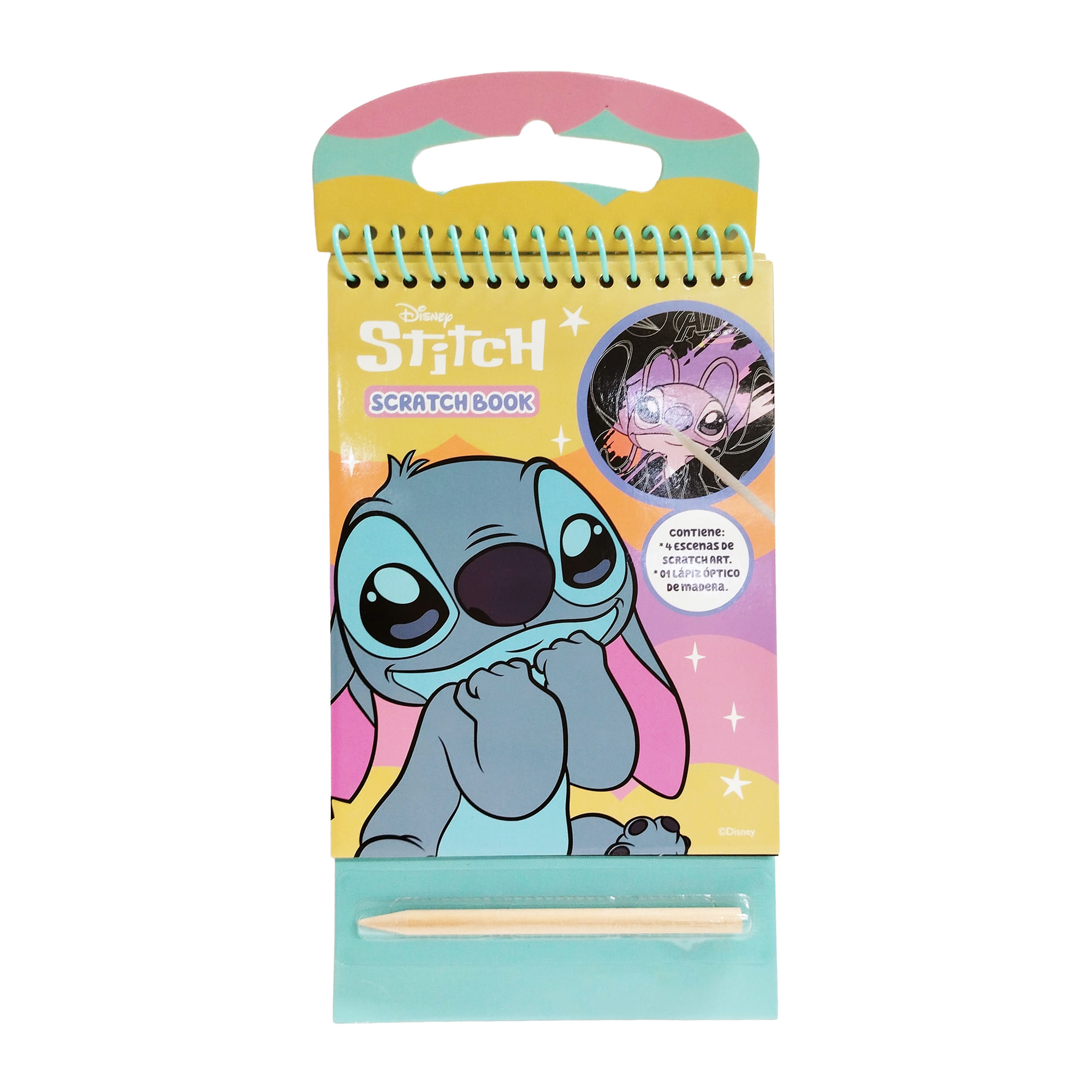 Scratch Book Stitch con palillo de madera ARTESCO