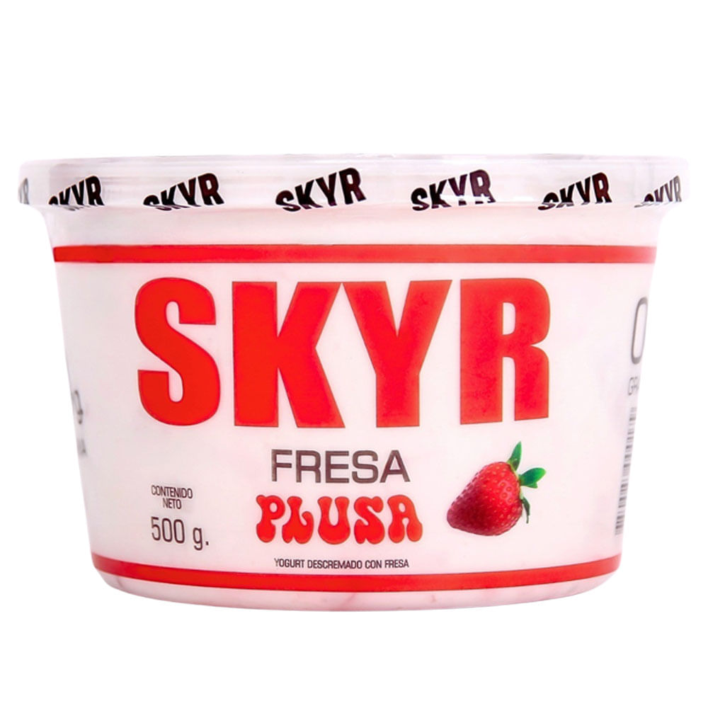 Yogurt PLUSA Skyr Fresa Pote 500g