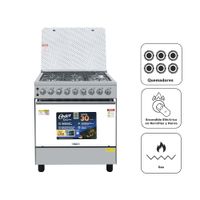 Cocina de Pie a Gas OSTER 6 Quemadores OS-PGSGC30061GISM Inox