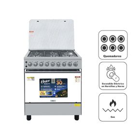 Oster 6 Hornillas Gas Inox OS-PGSGC30061GISM